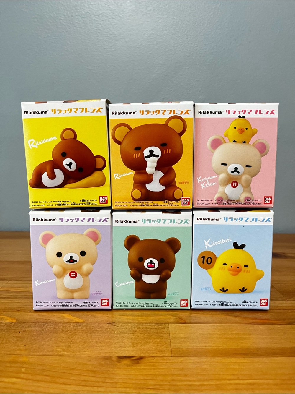 NIB BUNDLE Rilakkuma Friends Korilakkuma Chairokoguma Kiiroitori Figurines